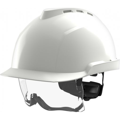 Villanyszerelő védősisak, V-Gard® 930, integrált szemvédelemmel | Speciális sisakok